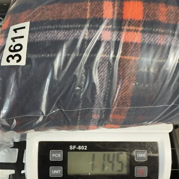 Style &‎ Co Sherpa Lined Flannel Shacket Women's MP Cozy Chic Heavy Blue Plaid - Picture 9 of 10